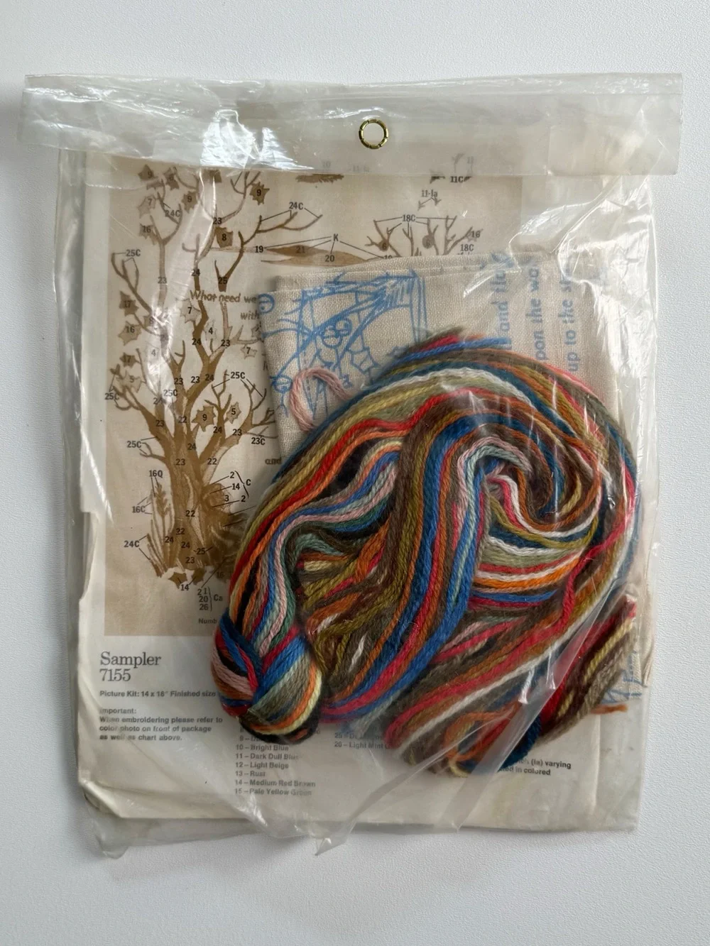 Vintage Columbia-Minerva Creative Crewel by Erica Wilson - “Child Poem" - Picture 5 of 7